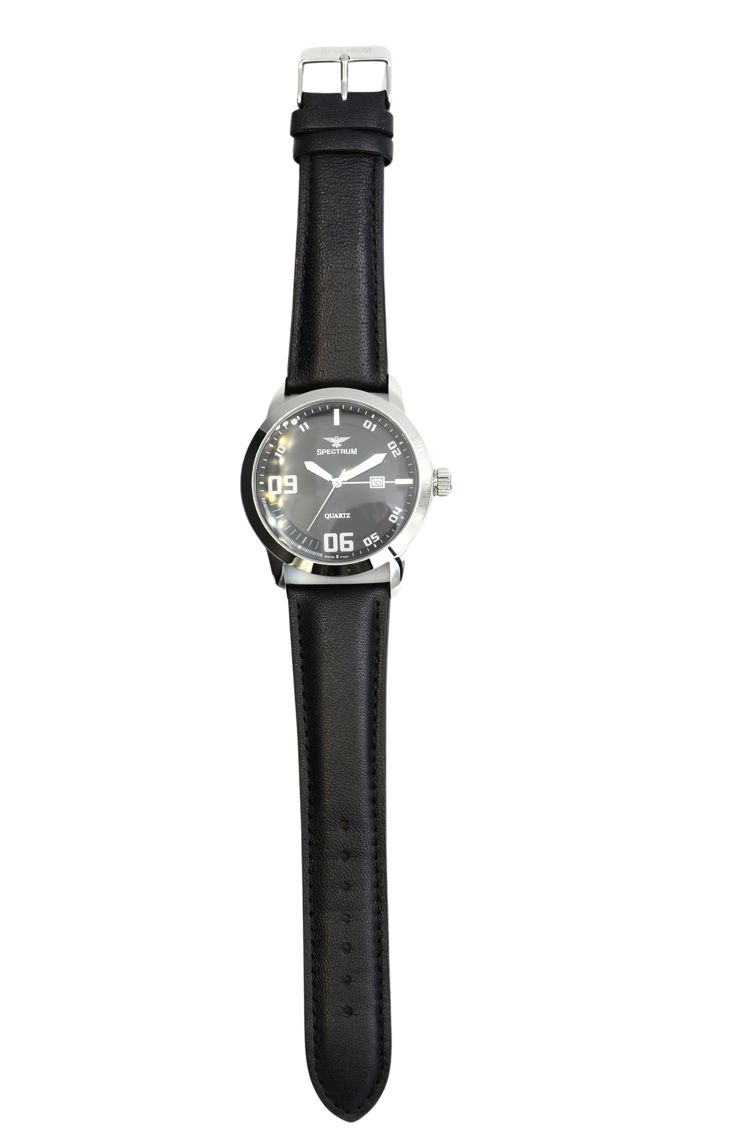 Multidimensional Leather Men's Brown Watch - S23043M-1 — Spectrum